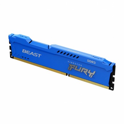 Модуль памяти для компьютера DDR3 4GB 1866 MHz Fury Beast Blue Kingston Fury (ex.HyperX) (KF318C10B/4)