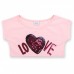 Набор детской одежды Breeze "LOVE" из пайеток (9007-128G-beige)