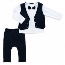 Набір дитячого одягу ТМ Баранчик БО джентельмен (053-12-80B-blue) Набір дитячого одягу ТМ Баранчик БО джентельмен (053-12-80B-blue)