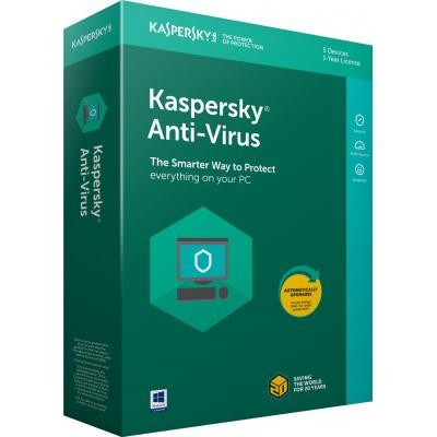 Антивирус Kaspersky Anti-Virus 5 ПК 2 year Base License (KL1171XCEDS)