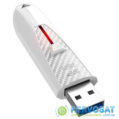USB флеш накопитель Silicon Power 256GB Blaze B25 White USB 3.0 (SP256GBUF3B25V1W)