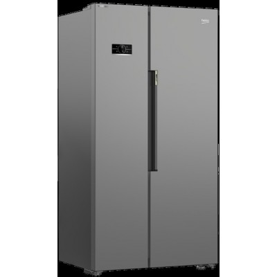 Холодильник Beko SBS, 179x91x71, xолод.відд.-368л, мороз.відд.-190л, 2дв., E, NF, дисплей, нерж
