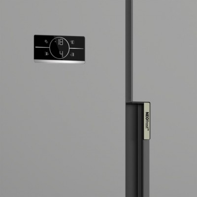 Холодильник Beko SBS, 179x91x71, xолод.відд.-368л, мороз.відд.-190л, 2дв., E, NF, дисплей, нерж