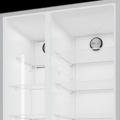 Холодильник Beko SBS, 179x91x71, xолод.відд.-368л, мороз.відд.-190л, 2дв., E, NF, дисплей, нерж