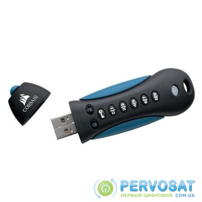 USB флеш накопитель CORSAIR 32GB Padlock 3 Blue USB 3.0 (CMFPLA3B-32GB)