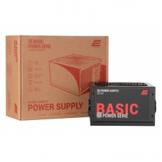 Блок живлення 2E BASIC POWER  (600W), 80%, 120mm, 1xMB 24pin(20+4), 1xCPU 8pin(4+4), 3xMolex, 4xSATA, 2xPCIe 8pin(6+2)