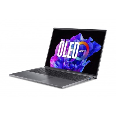 Ноутбук Acer Swift Go 16 SFG16-71 16" 3.2K OLED, Intel i7-1355U, 16GB, F512GB, UMA, Lin, сірий