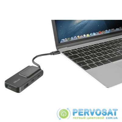 Концентратор Trust Oila 2+2 Port USB-С & USB 3.1 (21321)