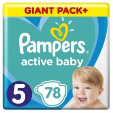 Підгузок Pampers Active Baby Розмір 5 (11-16 кг) 78 шт (8001090950536) Підгузок Pampers Active Baby Розмір 5 (11-16 кг) 78 шт (8001090950536)