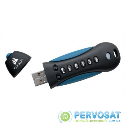 USB флеш накопитель CORSAIR 128GB Padlock 3 Blue USB 3.0 (CMFPLA3B-128GB)