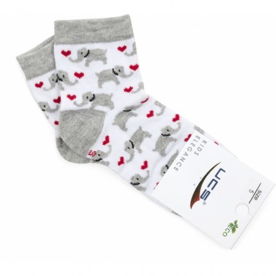 Носки UCS Socks со слониками (M0C0101-2116-5B-white)