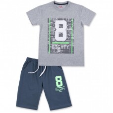 Футболка дитяча Breeze з шортами "Eighty" (8884-140B-gray) Футболка дитяча Breeze з шортами "Eighty" (8884-140B-gray)