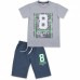 Футболка дитяча Breeze з шортами "Eighty" (8884-140B-gray)