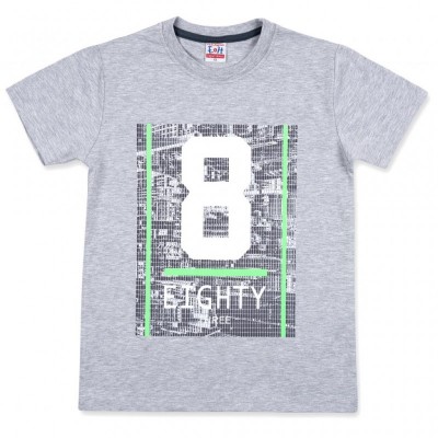 Футболка дитяча Breeze з шортами "Eighty" (8884-140B-gray)