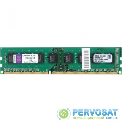 Модуль памяти для компьютера DDR3 8GB 1600 MHz Kingston (KVR16N11/8WP)