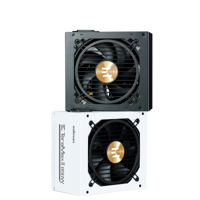 Блок живлення Zalman Teramax 2  (850W), >90%, 80+ Gold, 120мм, 1xMB 28pin (18+10), 2xCPU 8pin(4+4), 3xMolex, 12xSATA, 4xPCIe 8pin(6+2), 1x12VHPWR, Fully Modular