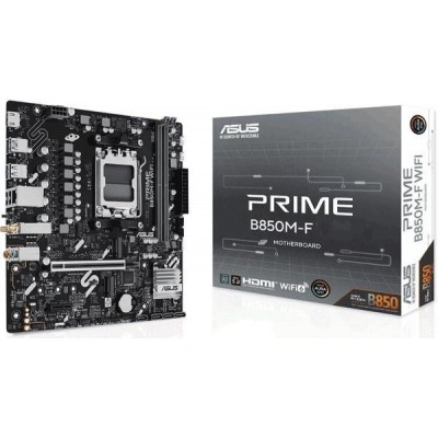 Материнcька плата ASUS PRIME B850M-F sAM5 B850 2xDDR5 M.2 HDMI Wi-Fi BT mATX