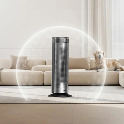 Тепловентилятор Dreo, 25м2, 2000Вт, електр. упр-ння, керамич.нагрів.елемент, пульт ДУ, 4 швидк, срібний Тепловентилятор Dreo, 25м2, 2000Вт, електр. упр-ння, керамич.нагрів.елемент, пульт ДУ, 4 швидк, срібний