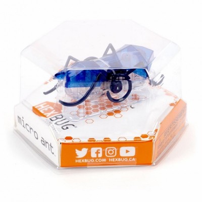 Интерактивная игрушка HEXBUG Нано-робот Micro Ant, синий (409-6389 blue)