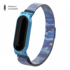 Ремінець до фітнес браслета Armorstandart Milanese Magnetic Band для Xiaomi Mi Band 5 Khaki Blue (ARM56856) Ремінець до фітнес браслета Armorstandart Milanese Magnetic Band для Xiaomi Mi Band 5 Khaki Blue (ARM56856)