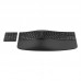 Клавіатура мембранна HP 960 BLK Ergonomic split-zone, 112key, BT, EN/UK, чорний