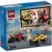 Конструктор LEGO City «Піца-авто проти пожежної машини» Набір перегонів