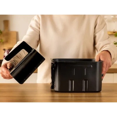 Мультипіч Tefal Easy Fry Silence XXL Smart Vision, 1800Вт, чаша-7л, сенсорне керув., 55 програм, з віконцем, пластик, нерж. сталь-чорний