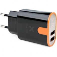 Зарядное устройство Vinga Display Wall Charger 2xUSB black (VRCH15BK) Зарядное устройство Vinga Display Wall Charger 2xUSB black (VRCH15BK)