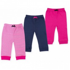Штани дитячі Luvable Friends 3 шт різнокольорові для дівчаток (32119.9-12 F) Штани дитячі Luvable Friends 3 шт різнокольорові для дівчаток (32119.9-12 F)
