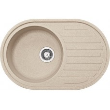 Мийка кухонна Franke Ronda, фраграніт, овал, з крилом, 770х500х200мм, чаша - 1, накладна, ROG 611, бежевий Мийка кухонна Franke Ronda, фраграніт, овал, з крилом, 770х500х200мм, чаша - 1, накладна, ROG 611, бежевий