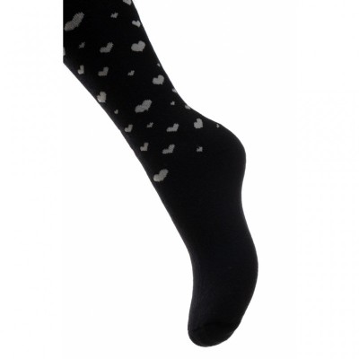 Колготки UCS Socks махровые с сердечками (M1C0301-2035-5G-black)