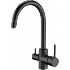 Змішувач для кухні Deante,  довж.виливу - 180мм, поворотний, 1+1фільтр, чорний Змішувач для кухні Deante,  довж.виливу - 180мм, поворотний, 1+1фільтр, чорний