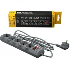 Мережевий фільтр живлення LogicPower LP-X5 PREMIUM, 3m, Grey (9587) Мережевий фільтр живлення LogicPower LP-X5 PREMIUM, 3m, Grey (9587)