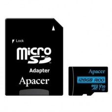 Карта пам'яті Apacer 128GB microSDHC class 10 UHS-I U1 V10 (AP128GMCSX10U7-R) Карта пам'яті Apacer 128GB microSDHC class 10 UHS-I U1 V10 (AP128GMCSX10U7-R)