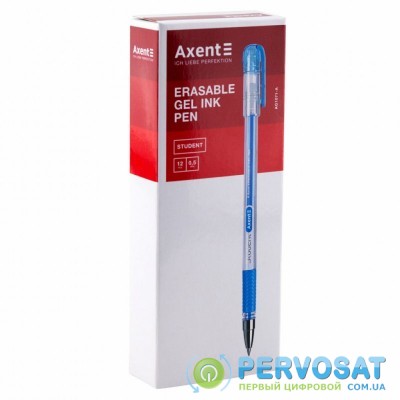 Ручка гелевая Axent Пиши-стирай Student, синяя (AG1071-02-A)