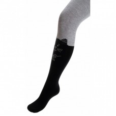 Колготки UCS Socks з котиками зі страз (M0C0302-2053-3G-grayblack) Колготки UCS Socks з котиками зі страз (M0C0302-2053-3G-grayblack)