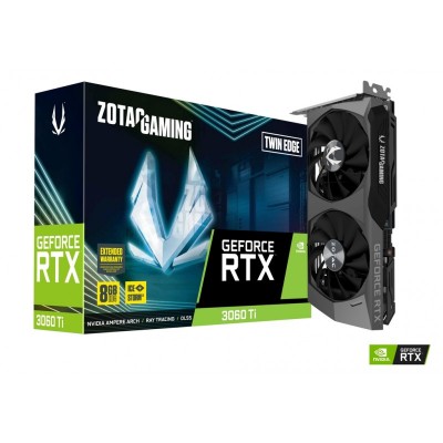 Відеокарта ZOTAC GeForce RTX 3060 Ti 8GB GDDR6 Twin Edge LHR