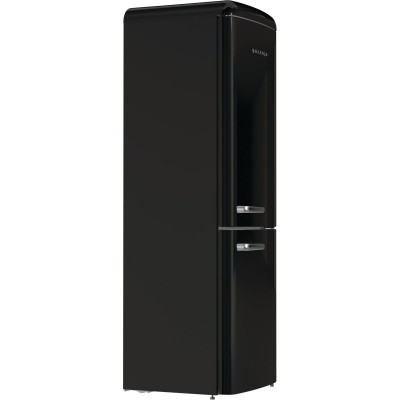 Холодильник з нижн. мороз. камерою Gorenje, 194x66x60см, 2 двері, 204(96)л, А++, Retro, NoFrost+, Внутр. Диспл, Зона св-ті, чорний