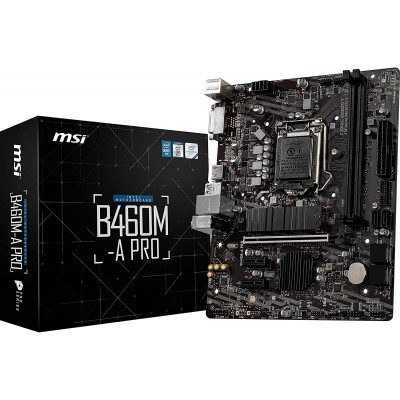 Материнcька плата MSI B460M-A_PRO s1200 B460 2xDDR4 M.2 HDMI-DVI mATX
