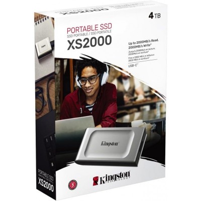 Портативний SSD Kingston 4TB USB 3.2 Gen 2x2 Type-C XS2000