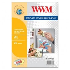 Папір WWM A4 magnetic, glossy, 20л (G.MAG.20)