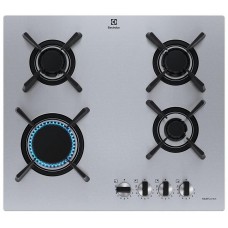 Варильна поверхня Electrolux газова, 60см, чавун, нерж Варильна поверхня Electrolux газова, 60см, чавун, нерж