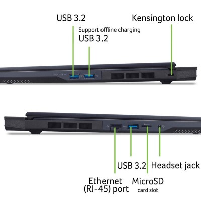 Ноутбук Acer Predator Helios Neo 16 PHN16-73 16" WQXGA, Intel U9-275HX, 32GB, F1TB, NVD5070-8, Lin, чорний Ноутбук Acer Predator Helios Neo 16 PHN16-73 16" WQXGA, Intel U9-275HX, 32GB, F1TB, NVD5070-8, Lin, чорний