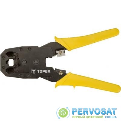 Инструмент Topex для обжима наконечников 4P, 6P, 8P (32D409)
