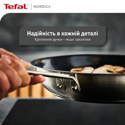 Сковорода Tefal Nordica, 24см, нержавіюча сталь