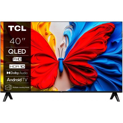 Телевізор 40" TCL QLED FHD 60Hz Smart Android TV Black