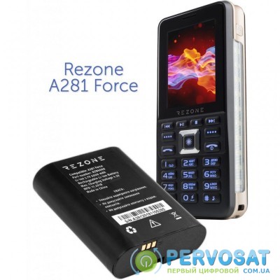 Аккумуляторная батарея для телефона Rezone for A281 Force 6000mah (BL-60D)