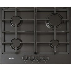Варильна поверхня Whirlpool газова, 60см, чавун, турбо-конфорка, чорний