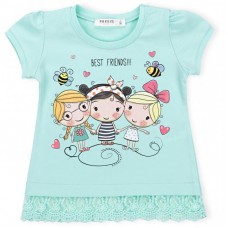 Футболка дитяча Breeze "BEST FRENDS" (11043-80G-green) Футболка дитяча Breeze "BEST FRENDS" (11043-80G-green)