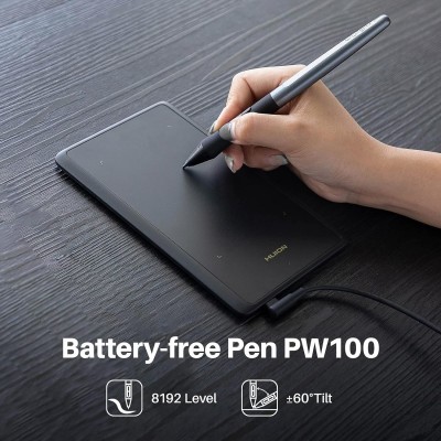 Графічний планшет Huion 4.17"x 2.6" H420X USB-C, чорний